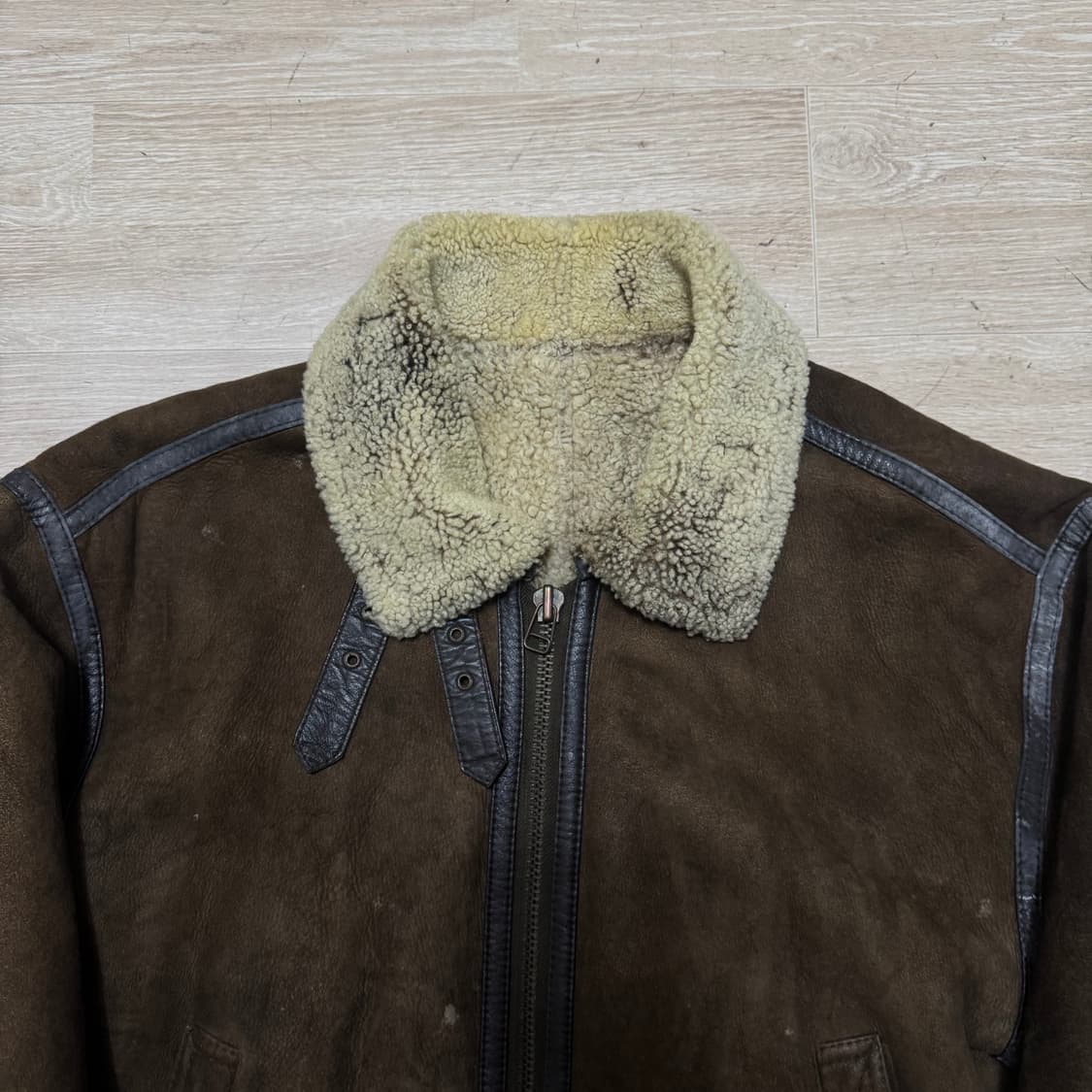 살바토레 양털 내피 무스탕 스웨이드자켓 상품이미지2