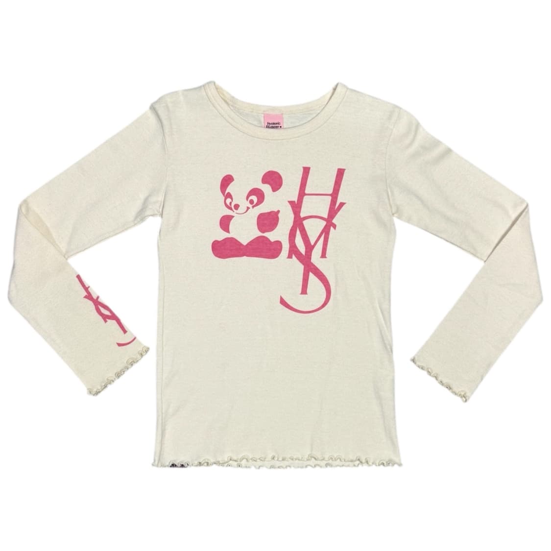 히스테릭 글래머 아카이브 프릴 디테일 ysl 오마주 로고 니트 상품이미지1