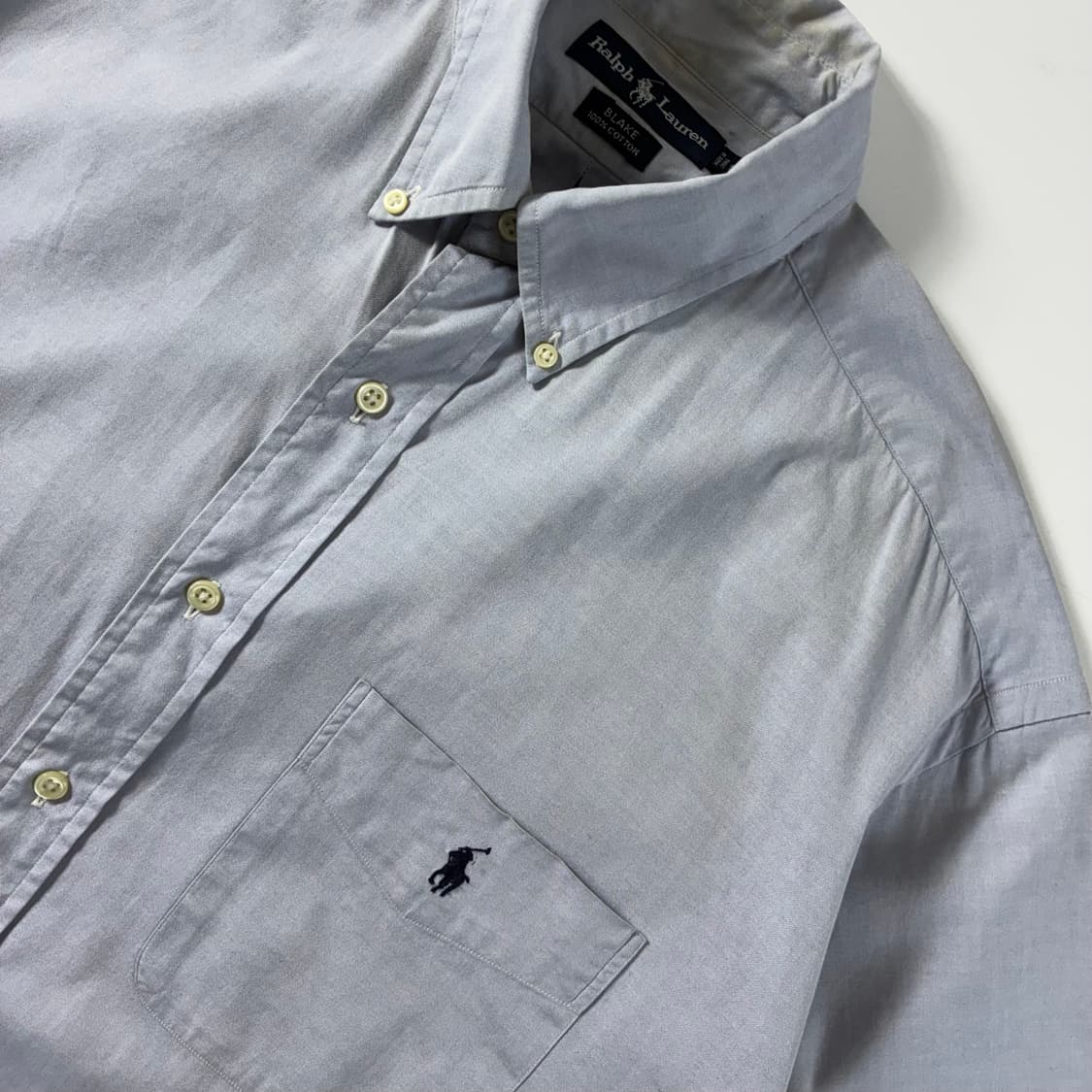 Polo  폴로 랄프로렌 자수 블레이크 코튼 소라 반팔 셔츠  상품이미지3