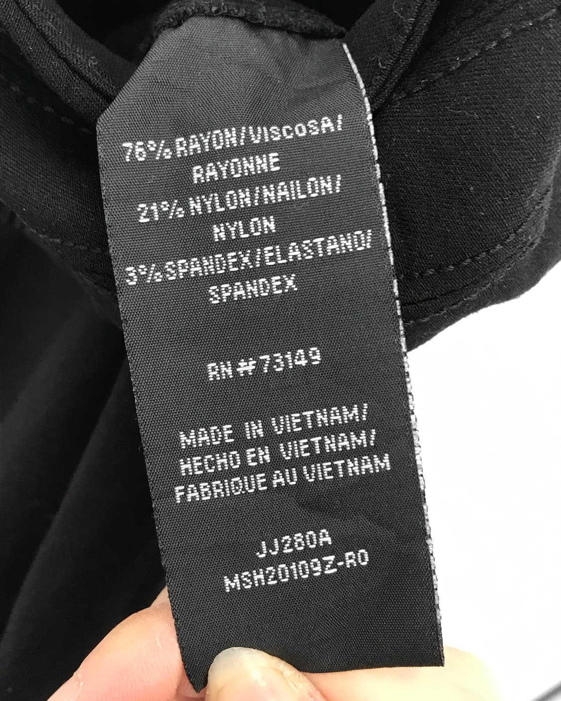 Vintage Black Rayon Shorts 상품이미지6