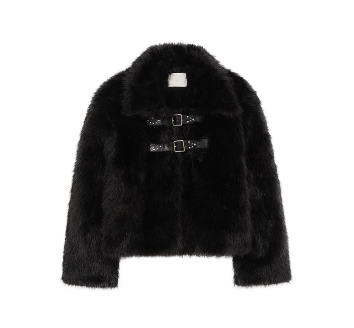 일리고 퍼피 숏 퍼 자켓 블랙 색상 상품이미지1