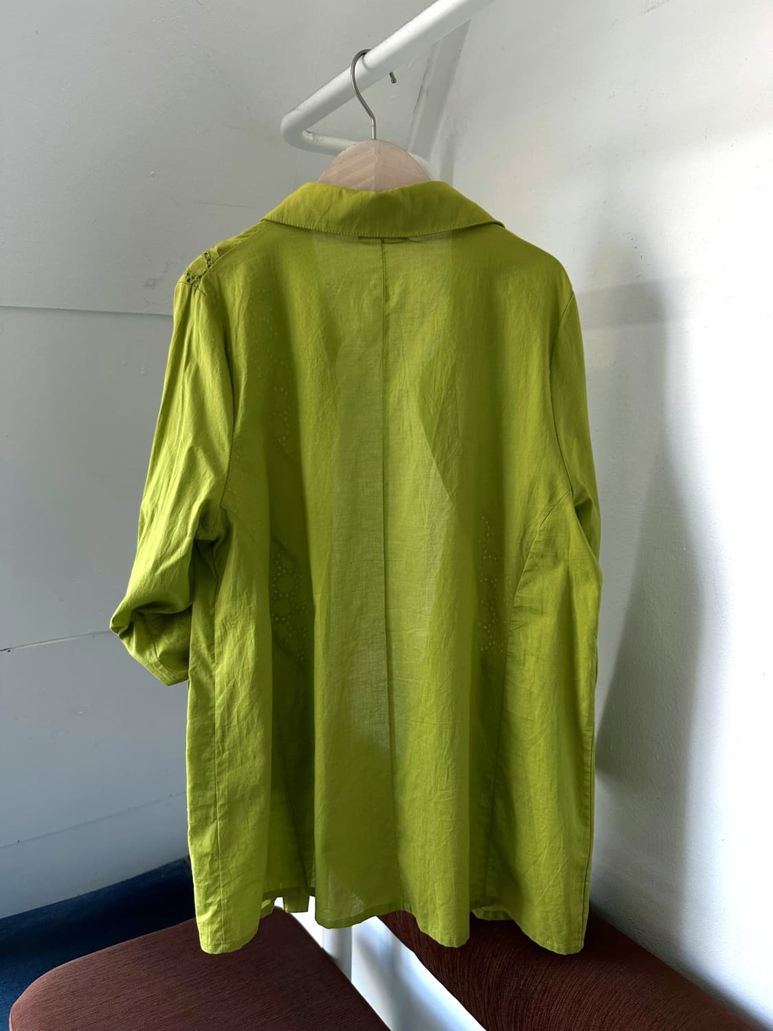 Light cotton stitch design loose shirt 상품이미지5