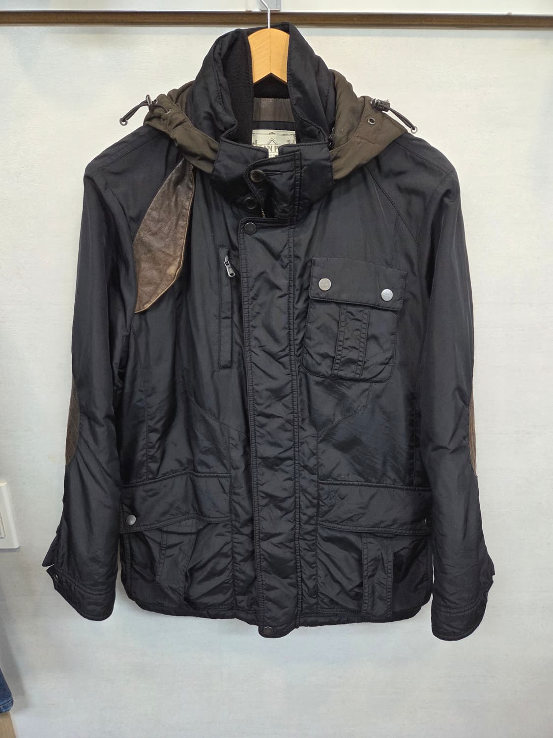 빈폴 엘보우 양가죽 패치 헌팅 자켓 100 상품이미지1