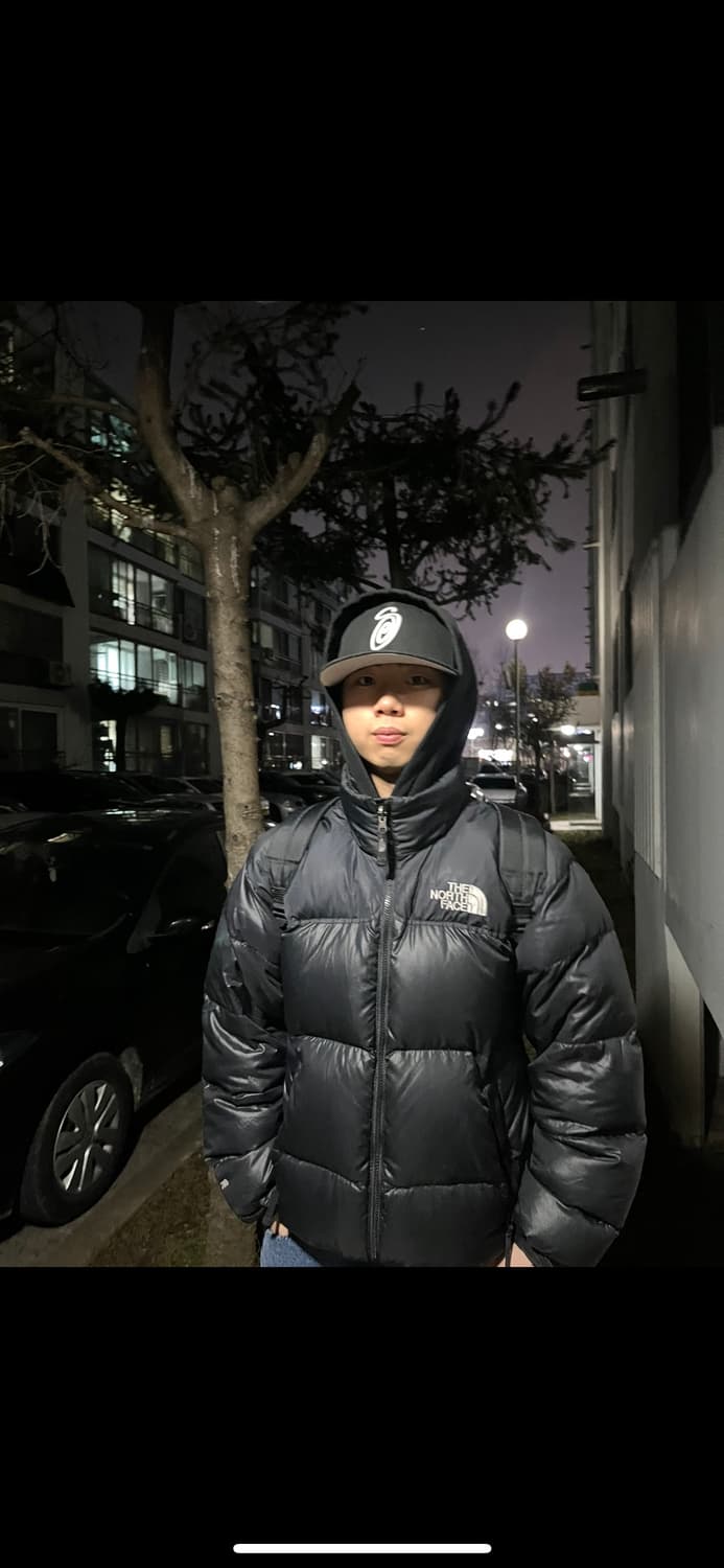 노스페이스 눕시 블랙 패딩 상품이미지2