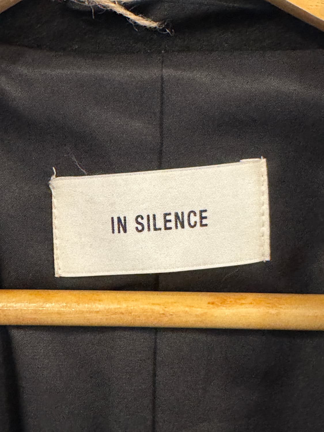 인사일런스 캐시미어 싱글 코트 블랙 L 상품이미지5