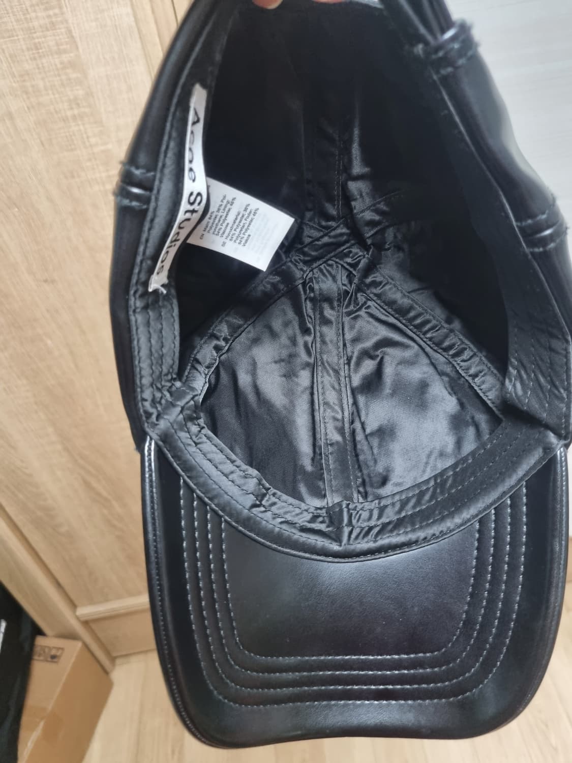 아크네스튜디오 레더 볼캡 블랙 상품이미지9