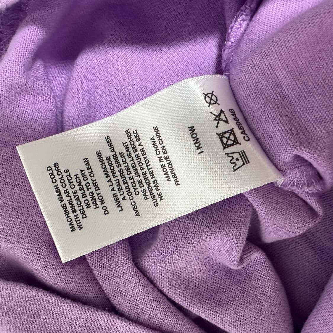 다임 반팔 티셔츠 퍼플 상품이미지4