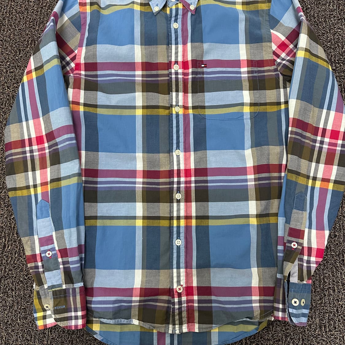 타미힐피거 체크 남방 셔츠 XS 상품이미지3
