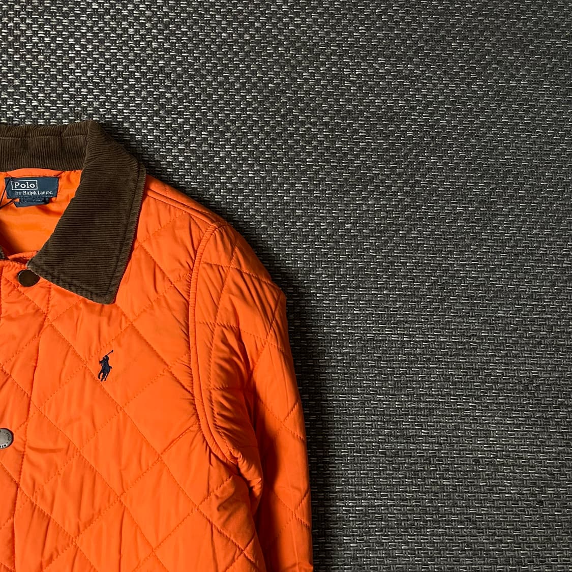 폴로랄프로렌 오렌지 코듀로이 카라 퀄팅 자켓 L (14-16) 상품이미지3