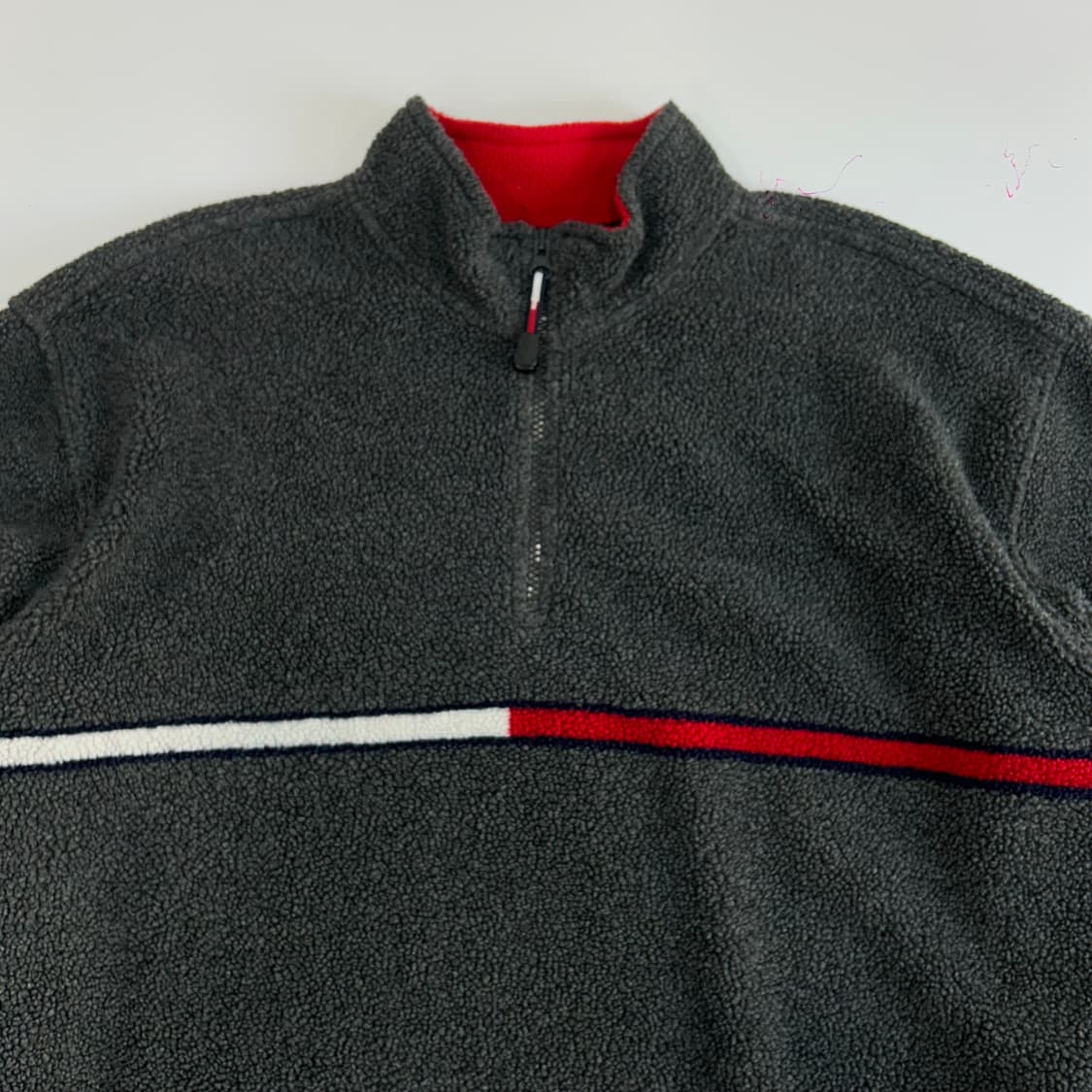 Tommy Hilfiger 타미힐피거 반집업 차콜 후리스  상품이미지5