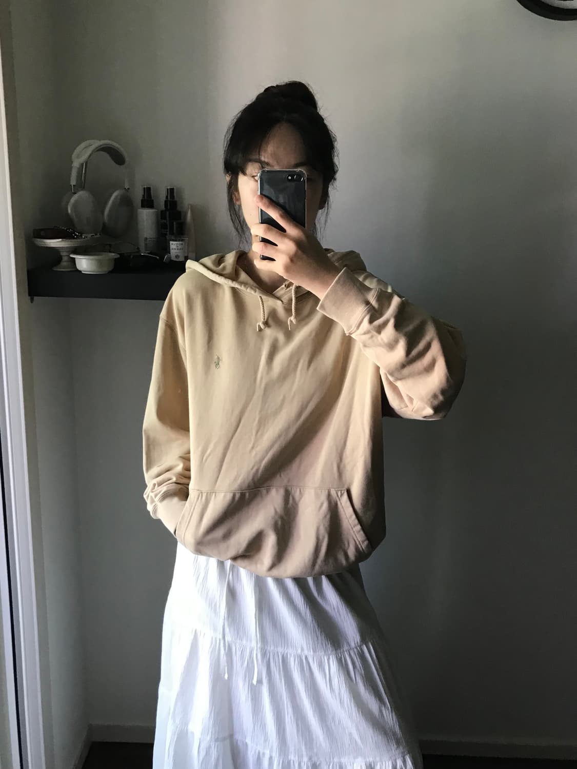 폴로 랄프로렌 포니 로고 베이지 후드티 상품이미지3