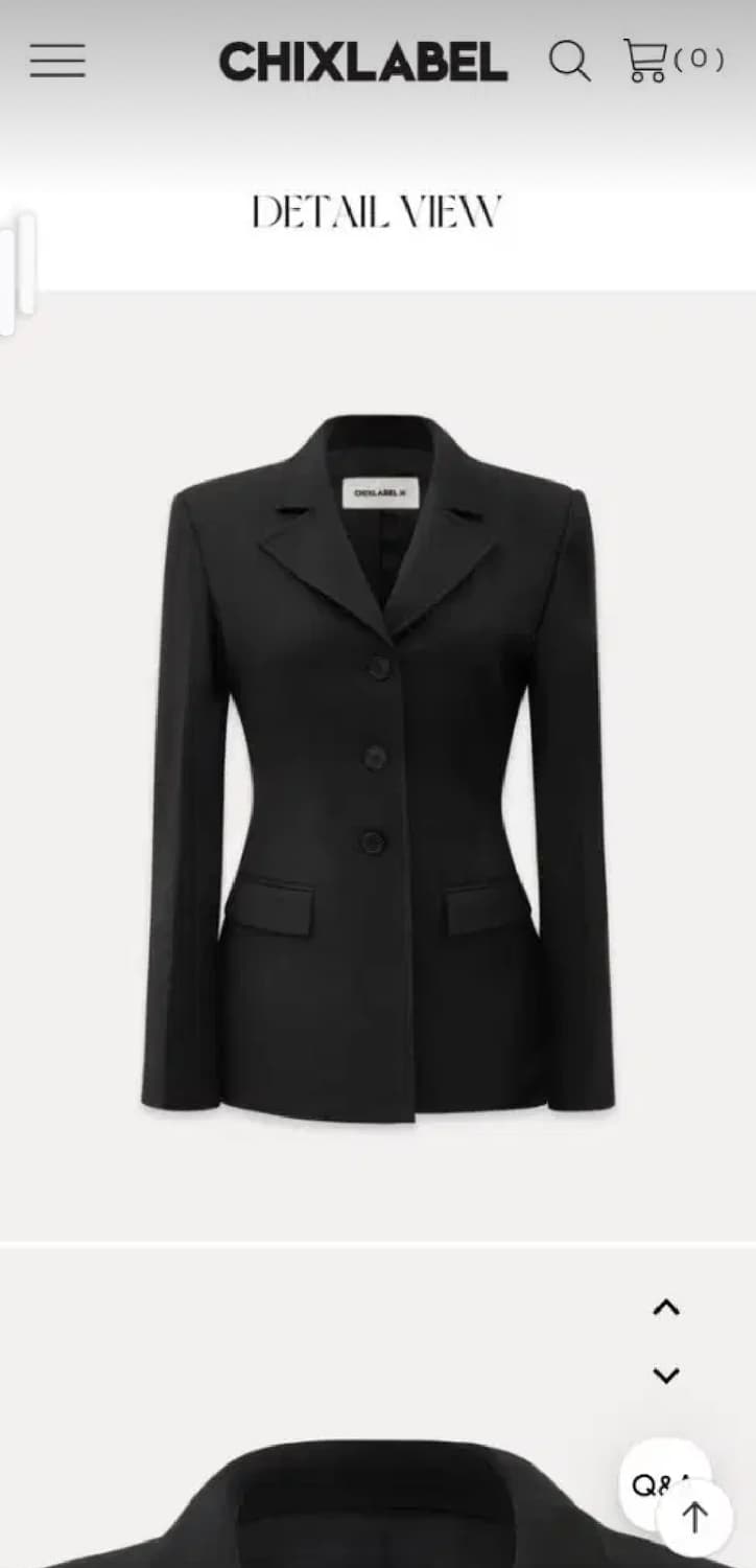 칙스라벨 르위 아워글라스 자켓 상품이미지1