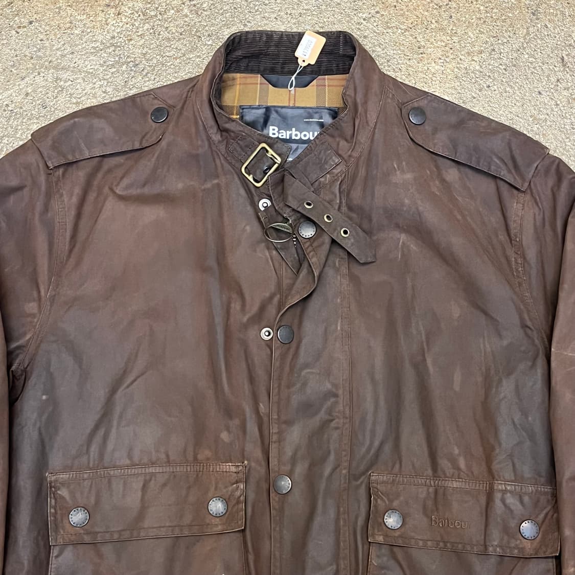 미국 빈티지 바버 브라운 왁스 자켓 상품이미지4