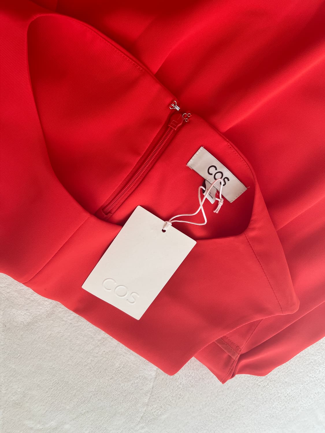 코스 코랄 오렌지 원피스 사이즈 38 새상품 상품이미지3