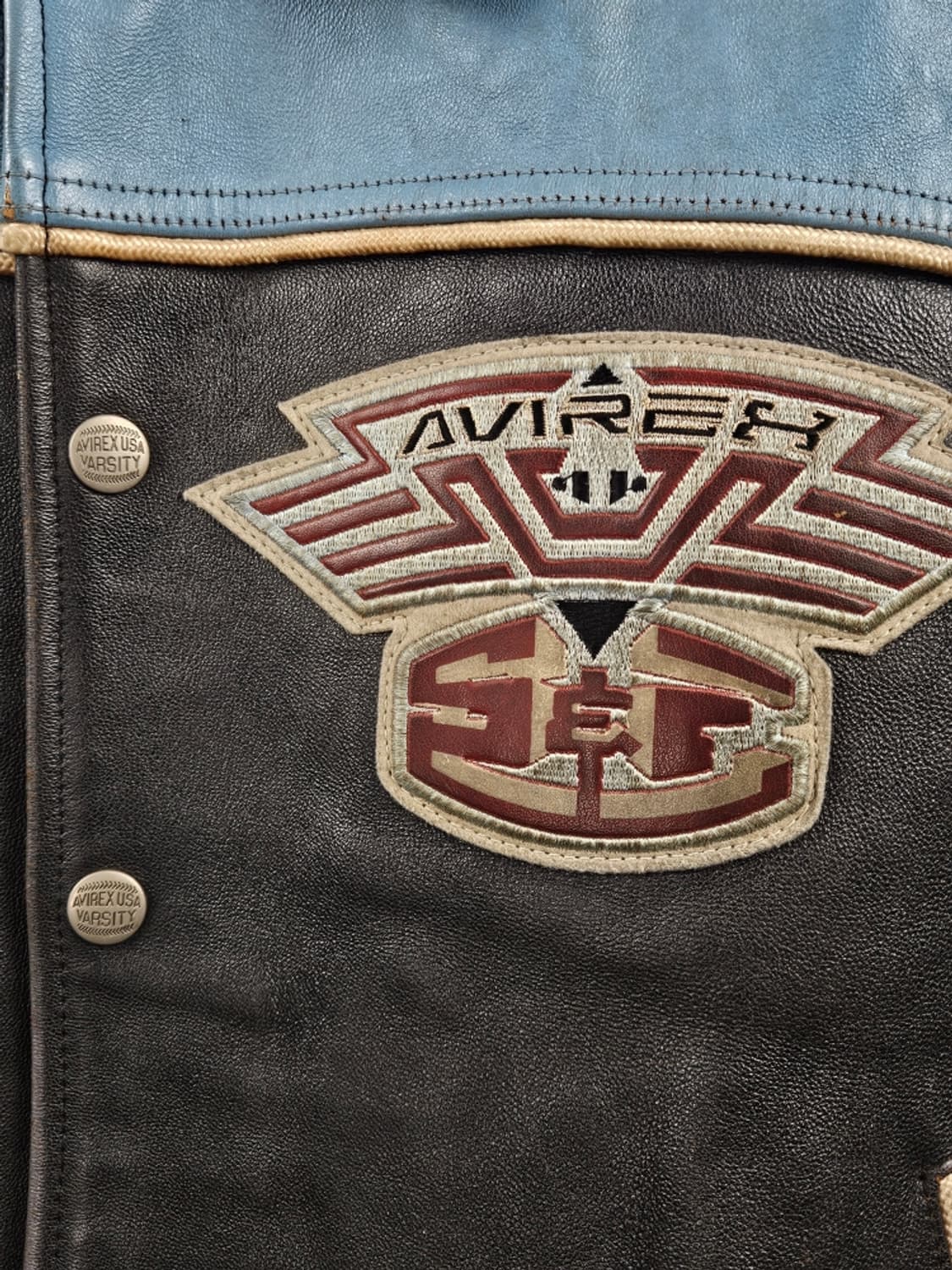 90's 아비렉스 스넉&폭스 인디언컨트리 가죽 자켓 (M) / 10976 상품이미지6