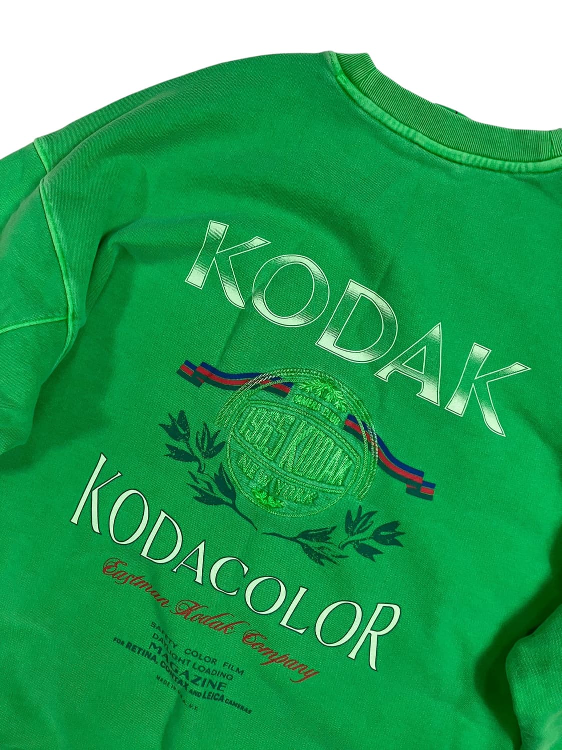 코닥 그린 면 100% 맨투맨 L 상품이미지4