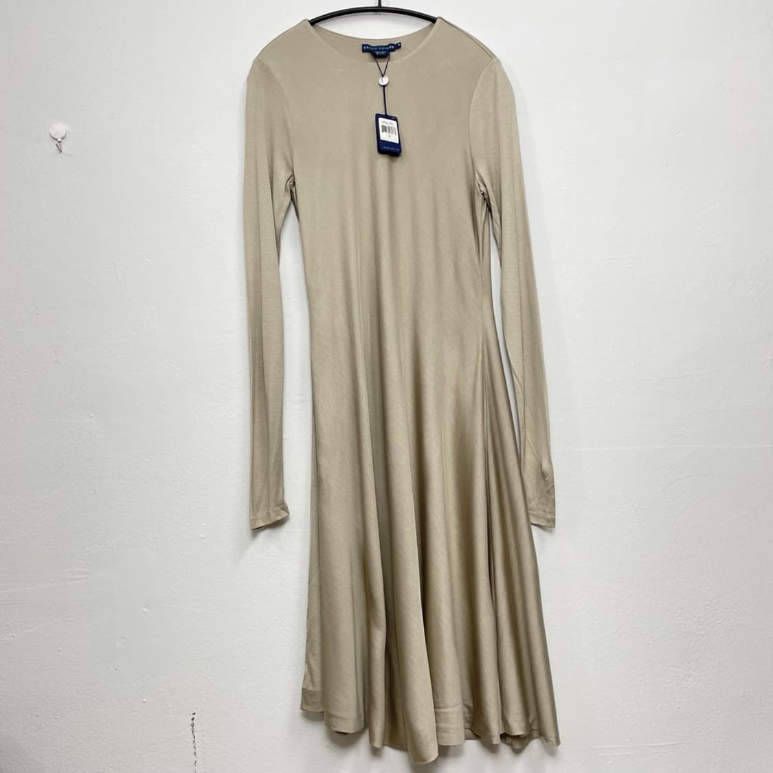 폴로 랄프로렌 베이지 실크 맥시 롱 원피스 M 상품이미지1