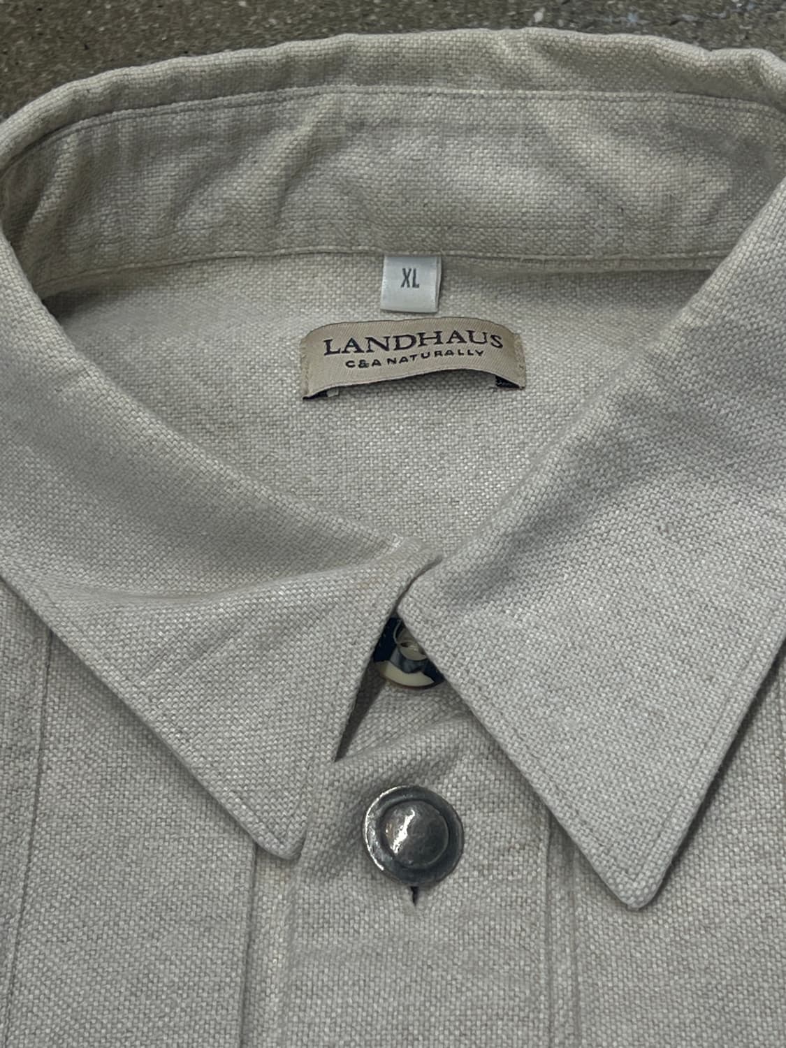 C&A 빈티지 리넨-코튼 트라흐텐 셔츠 상품이미지4