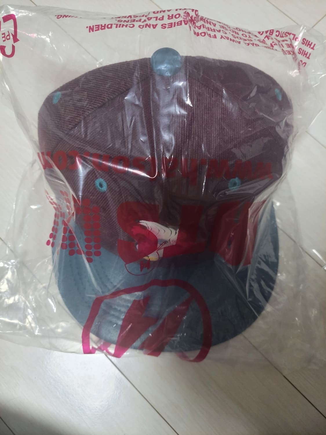 급처새상품!햇츠온X디즈니콜라보 인어공주마녀모자스냅뱁 리즈리사st나이키st 상품이미지2