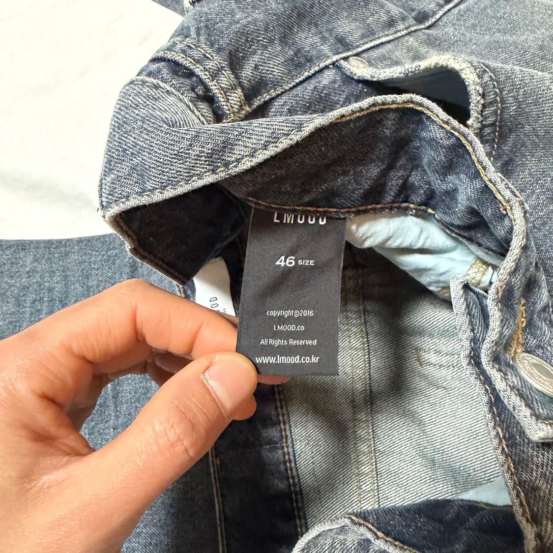 [엘무드] 웨스트 167 데님 더스트 그레이 (46) 상품이미지3