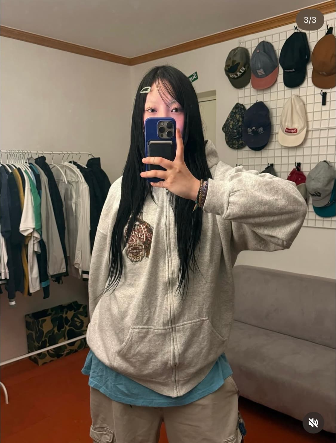 할리 데이비슨 후드집업 상품이미지3