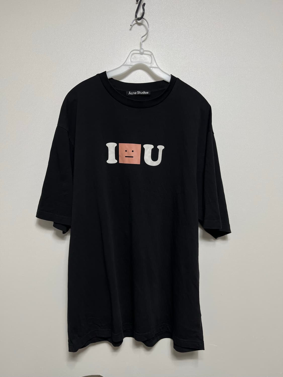 아크네 스튜디오 I Face U 블랙 티셔츠 xl 상품이미지1