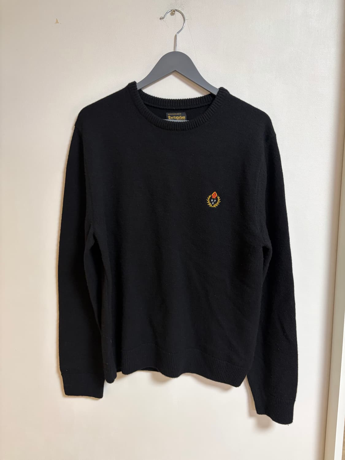 [M]헤리티지플로스 니트 블랙 상품이미지1