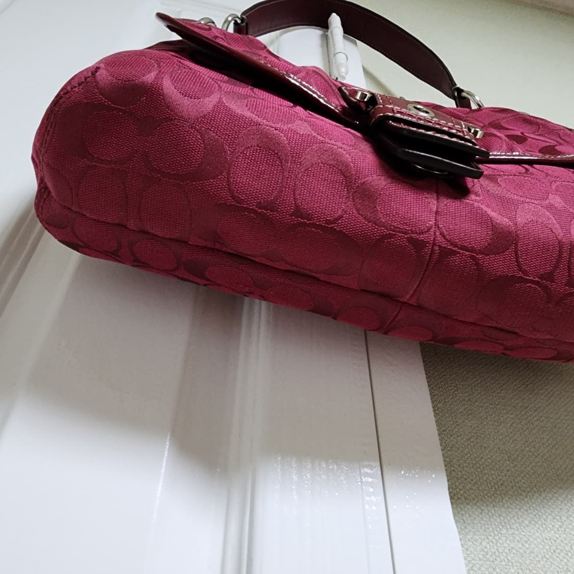 상태굿굿) 코치 숄더백 (버건디) 상품이미지8