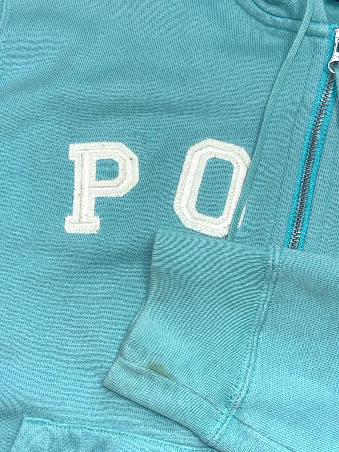 폴로 랄프로렌 아쿠아 블루 후드 집업 상품이미지6