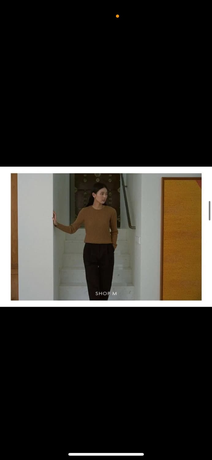 샵엠 medor knit 카멜 상품이미지3