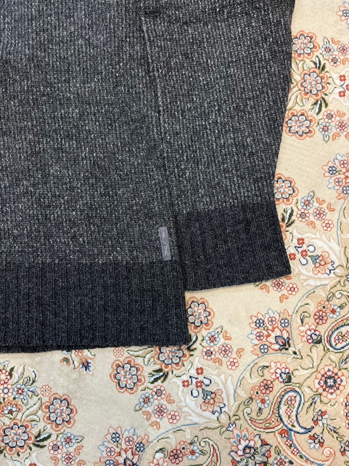 아르마니 익스체인지 패치로고 헨리넥 니트 상품이미지3