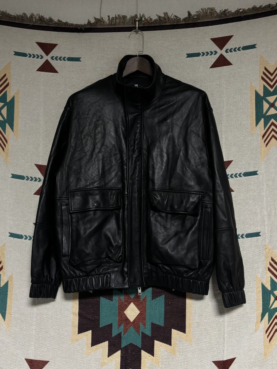 스페로네 양가죽 A-2 가죽자켓 L 상품이미지4