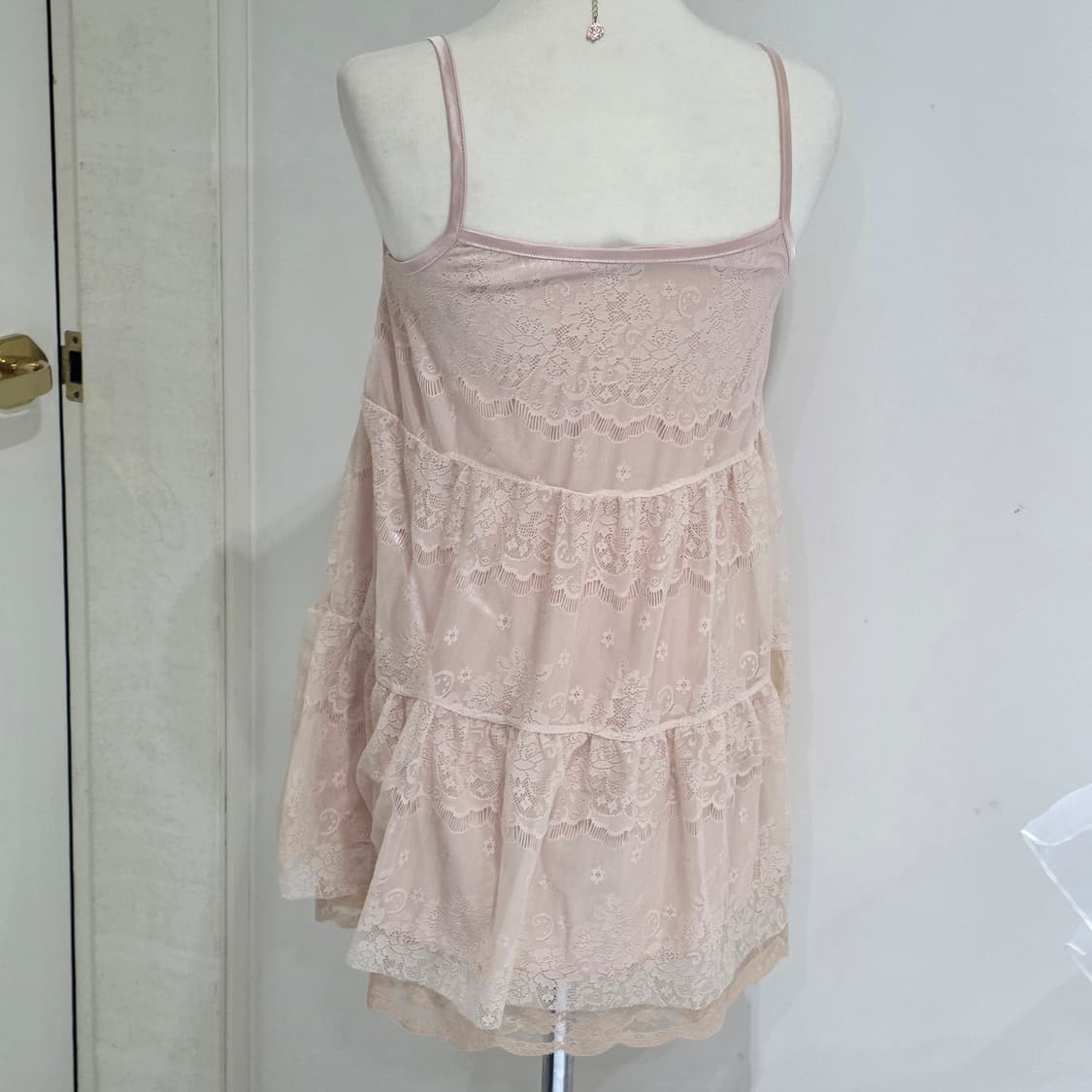 일본빈티지)로즈로맨틱 모리걸 레이스자수 엑시즈팜깔 히메갸루캉캉슬리브리스 상품이미지4