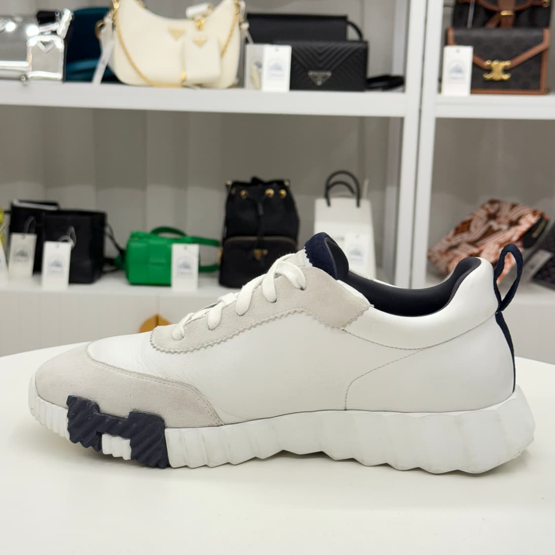 [41.5] 에르메스 카프스킨 바운싱 스니커즈 상품이미지4