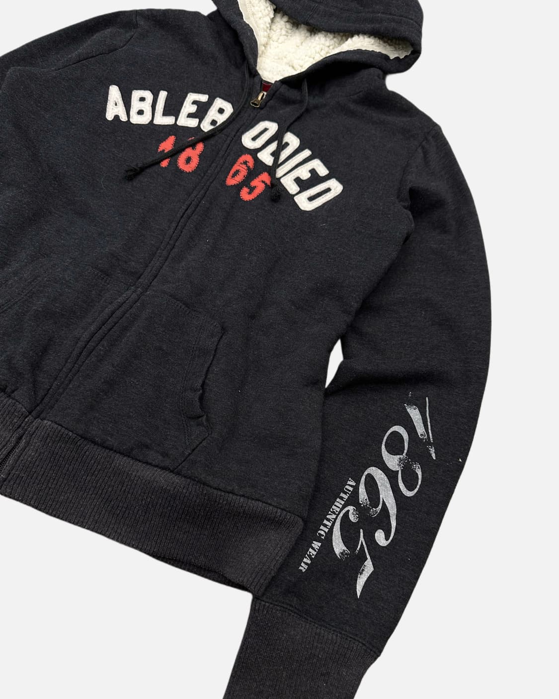 fleece linning hood zip-up 상품이미지3