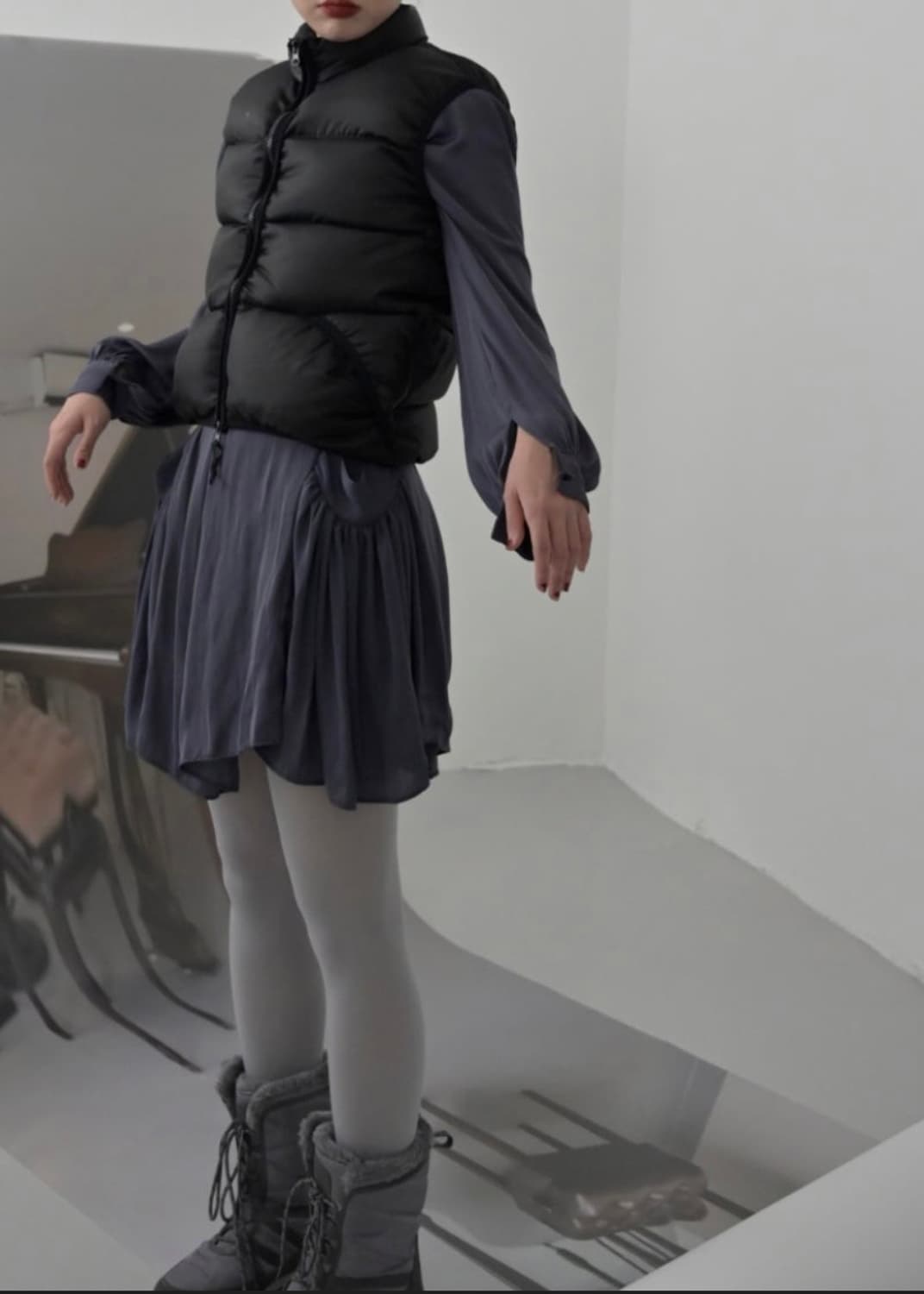 에옹쓰 덕 다운 패딩조끼 패딩베스트 1사이즈 상품이미지2