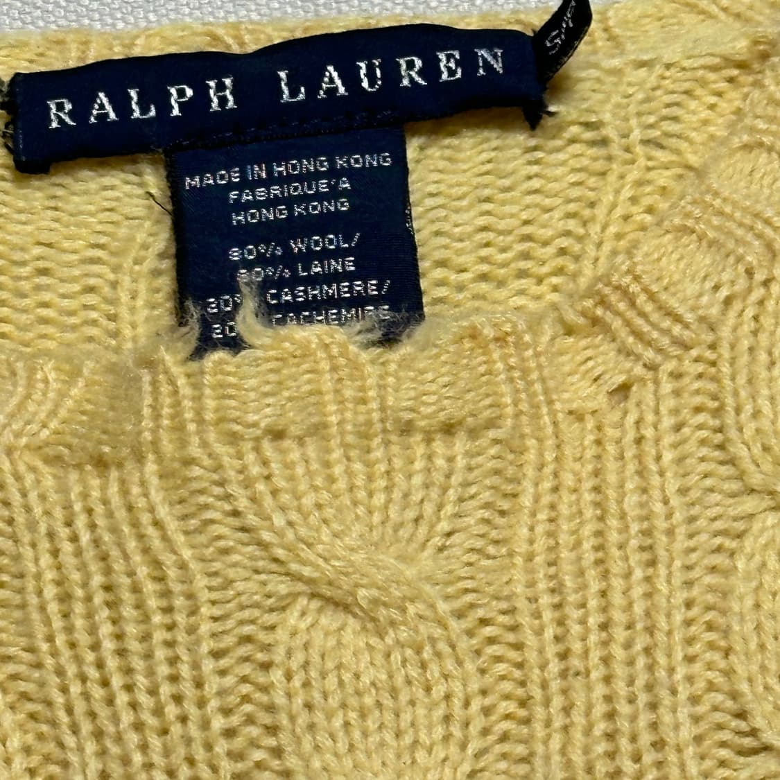 S 폴로랄프로렌 램스울 여성용 케이블 니트 상품이미지6