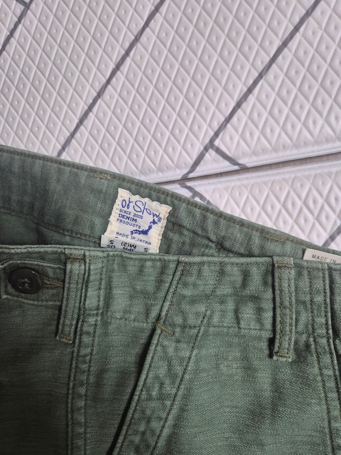 오어슬로우 퍼티그팬츠 orslow 2사이즈 슬림핏 상품이미지1