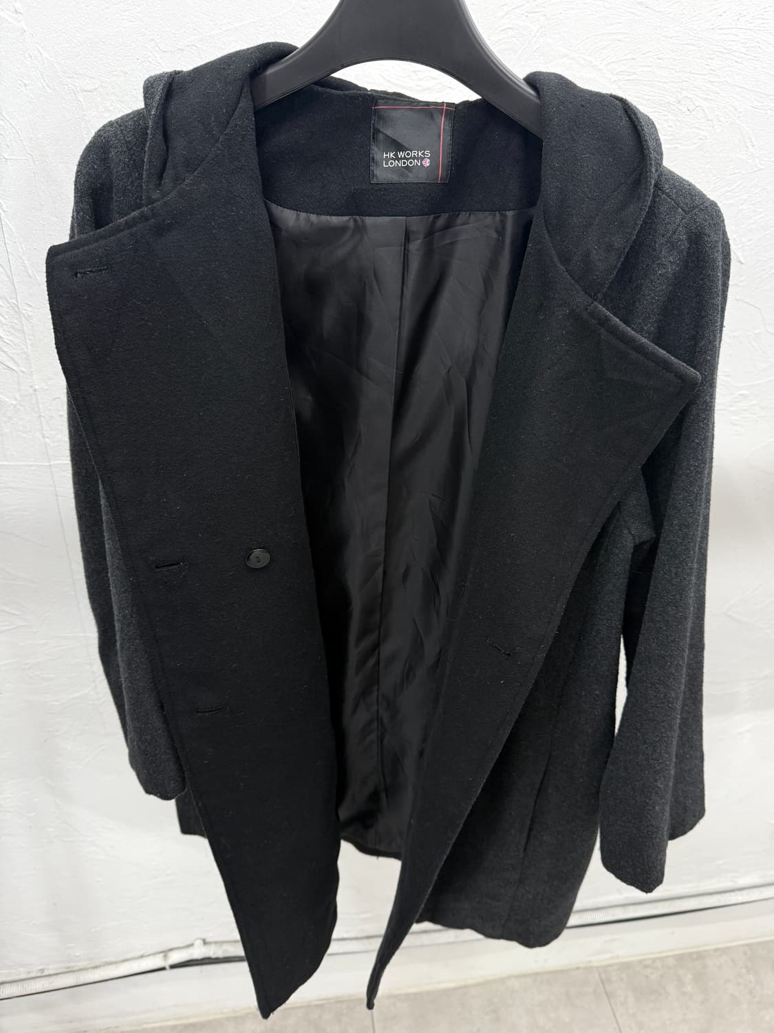 Hk Works London 오프셋 클로징 후드 코트 상품이미지3