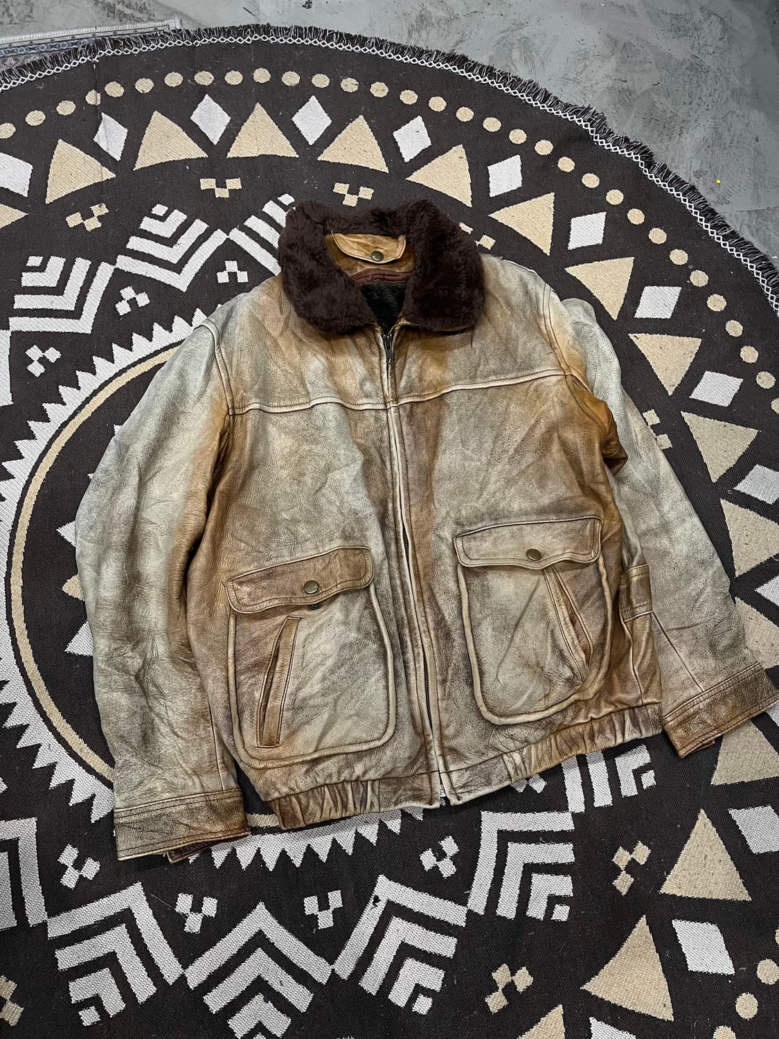 Made in JAPAN G1 소가죽 플라이트 봄버자켓 상품이미지1