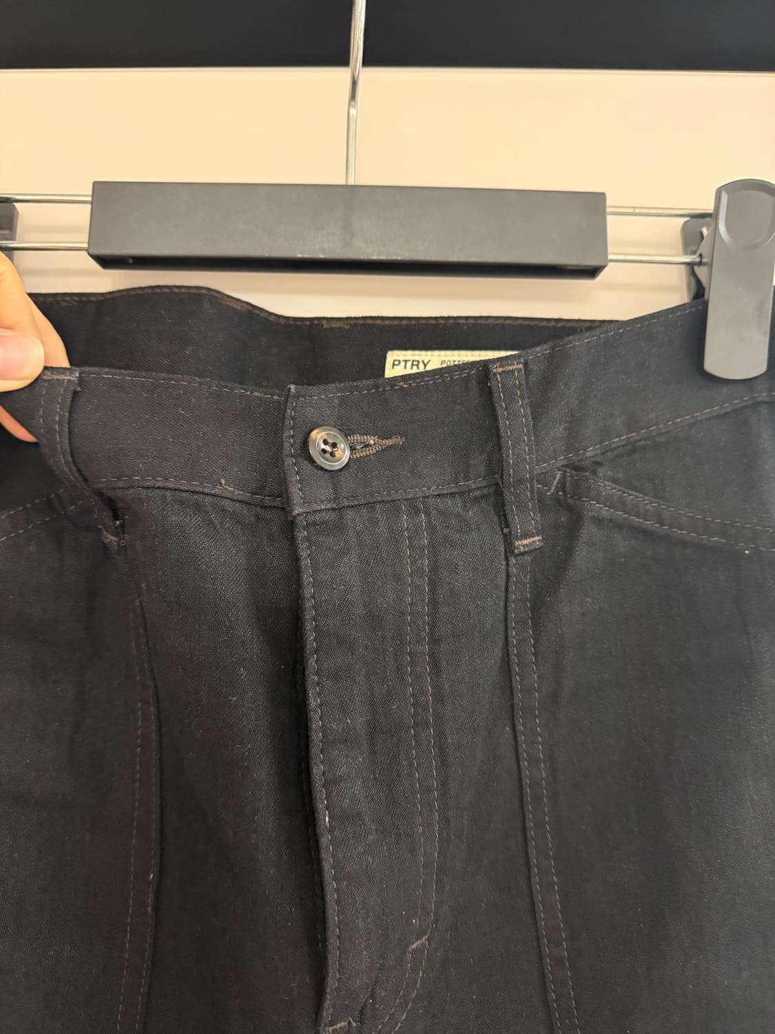 [3]포터리 라이트 바이커 데님 블랙 상품이미지2