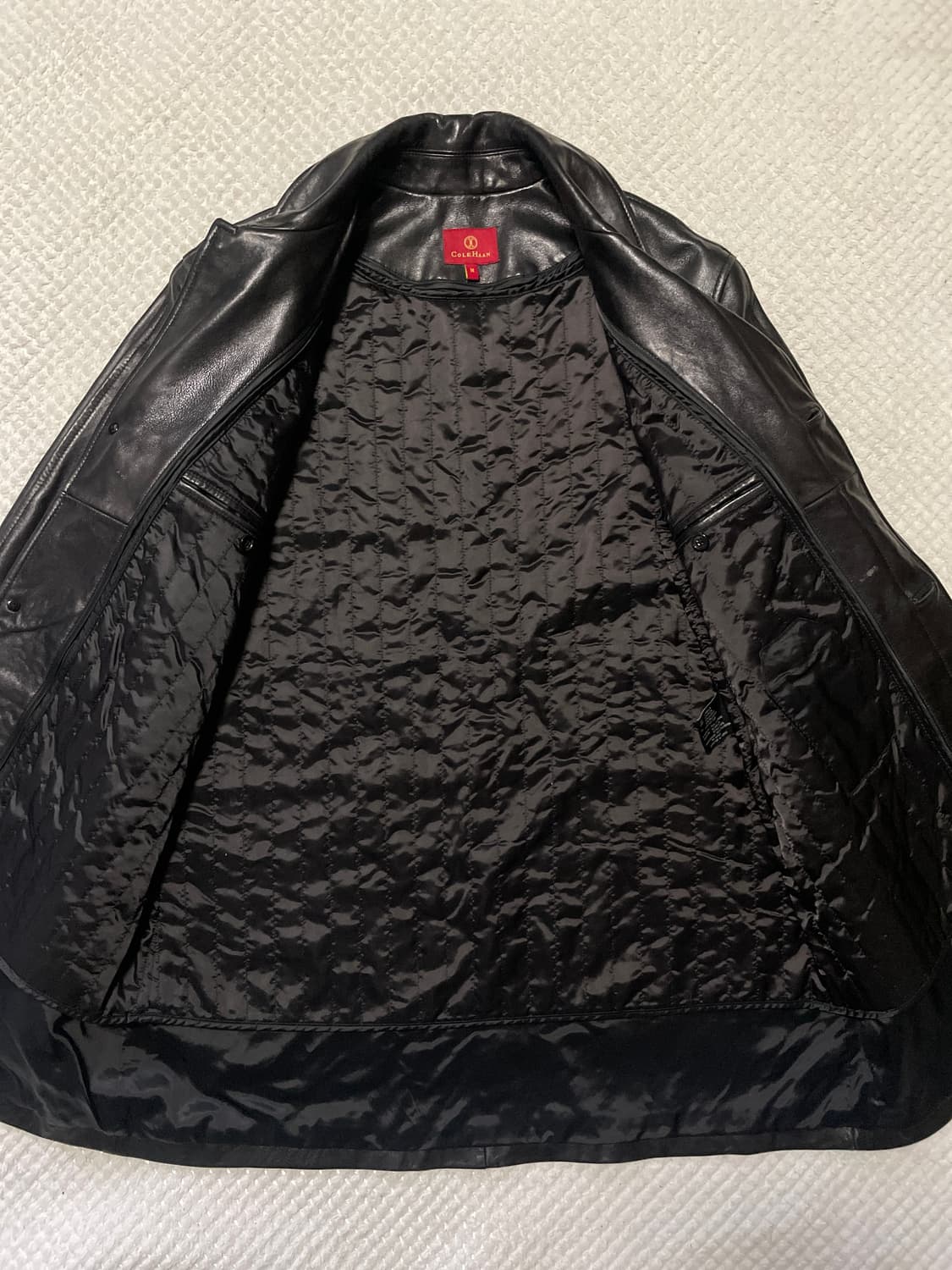 COLE HAAN 웨스턴 무드 램스킨 양가죽 레더 카 코트 상품이미지4