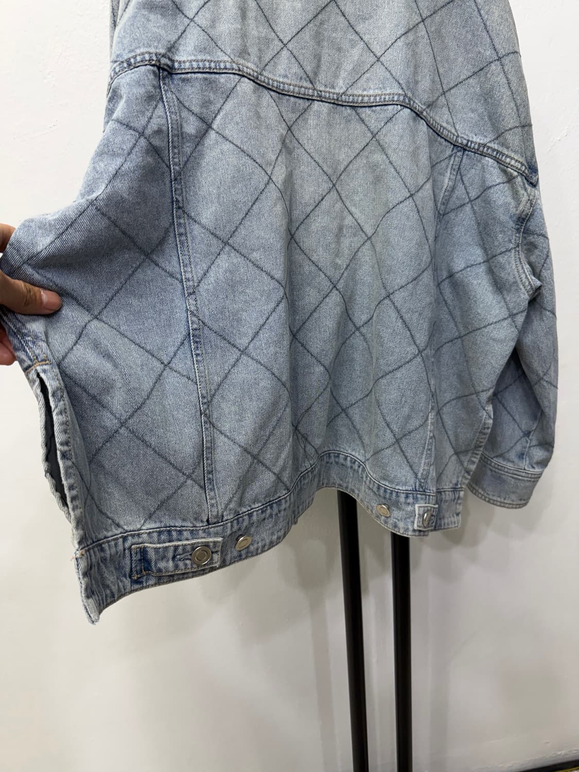 정품) SYSTEM 시스템 한섬 21ss 오버핏 데님 자켓 82 상품이미지5