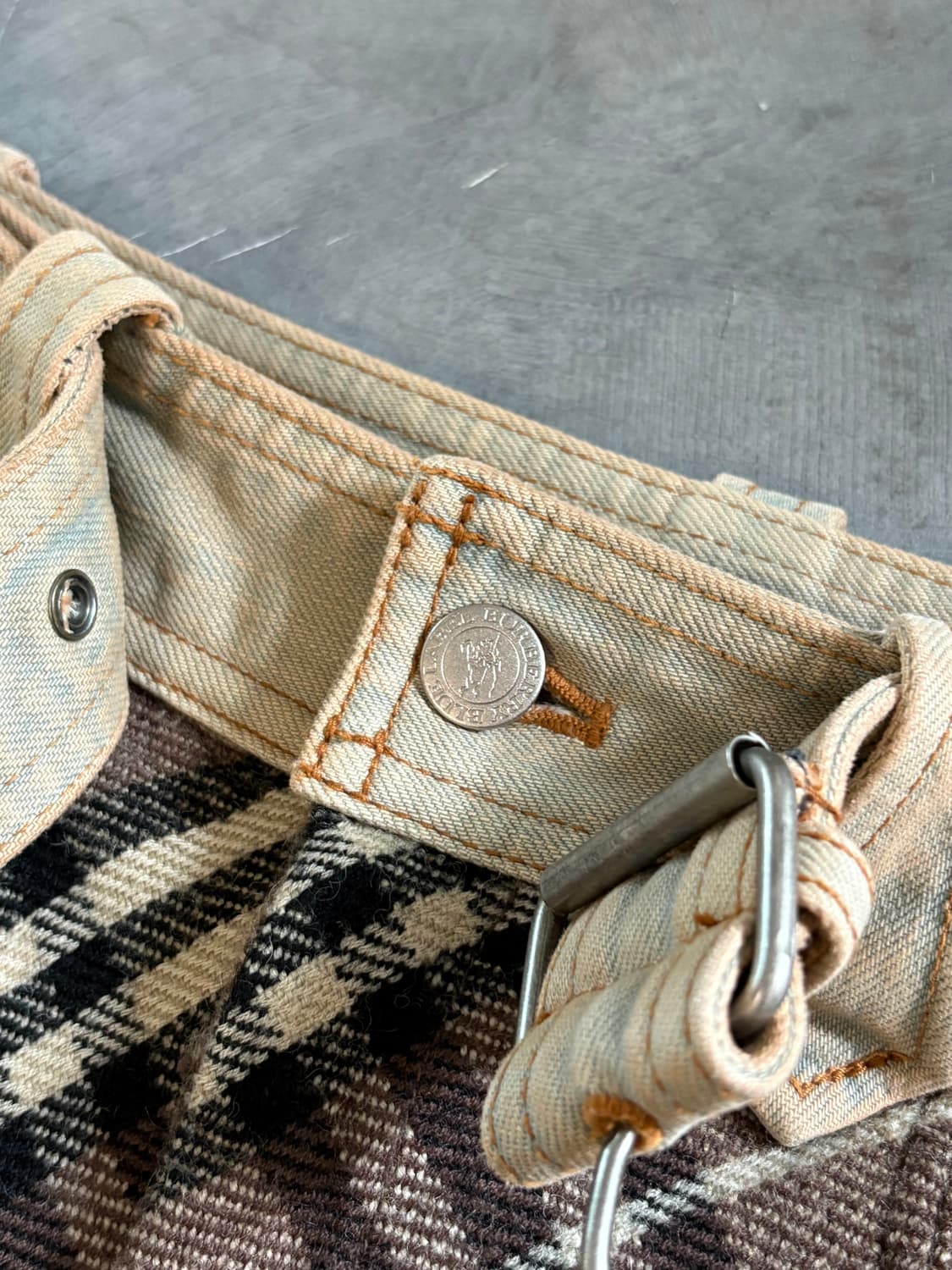 Burberry 버버리 블루라벨 노바체크 벨티드 스커트 상품이미지7