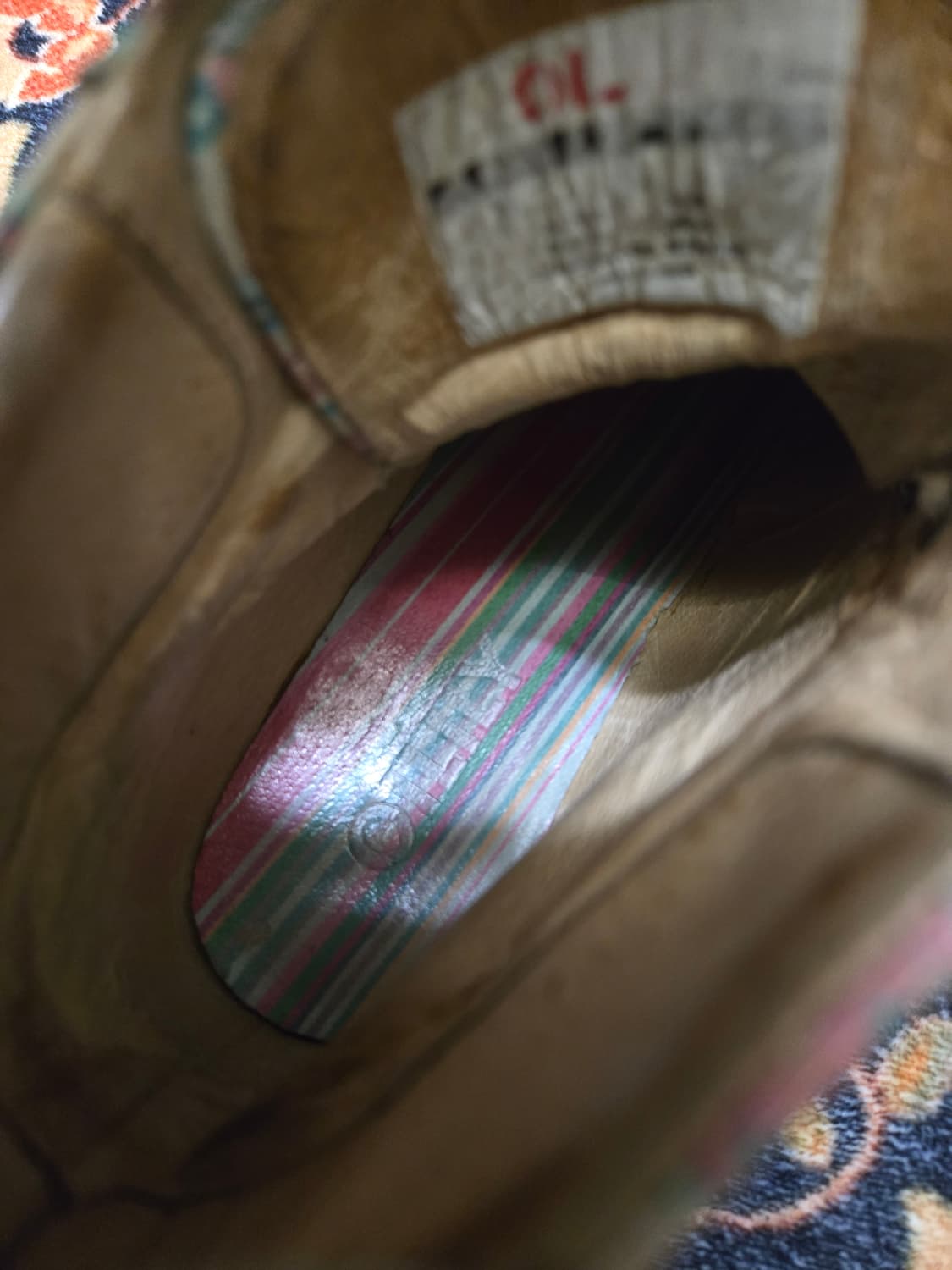 오일릴리(OILILY) 멀티 패턴 레더 워커 부츠 eu36/230-235 상품이미지6