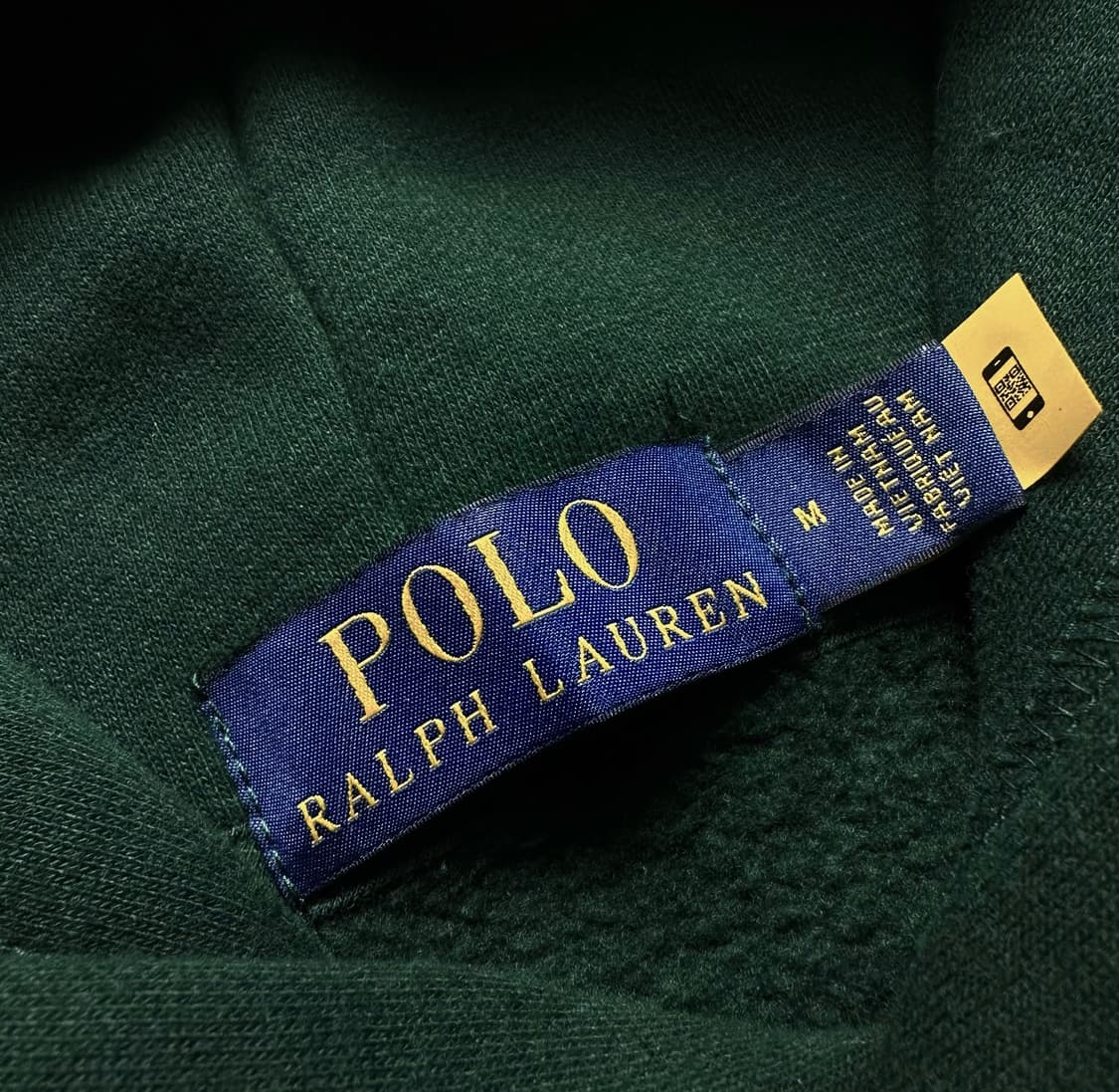 폴로 신형 qr라벨 체크 빅포니 후드티 상품이미지3