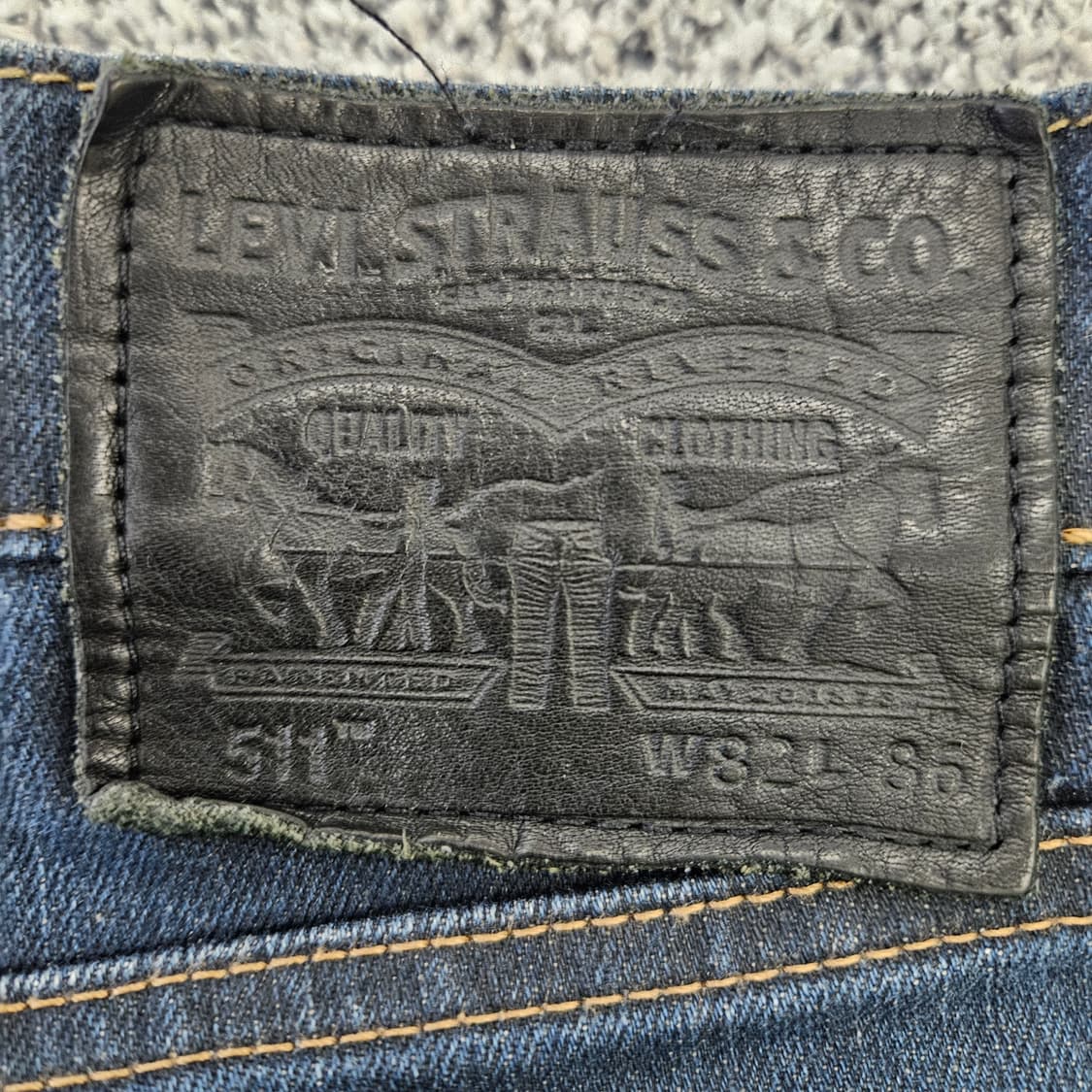 [W32L34] 리바이스 511 워싱 데님 팬츠 0102YH1 상품이미지4