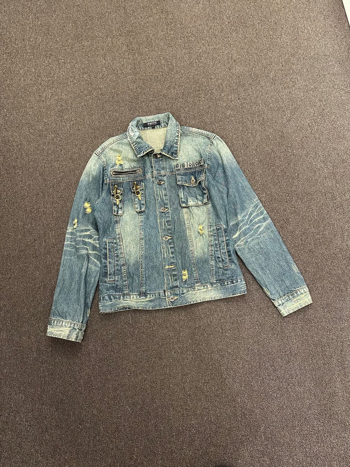 L)IN THE ATTIC 빈티지 유틸리티 포켓 데님 자켓 상품이미지2