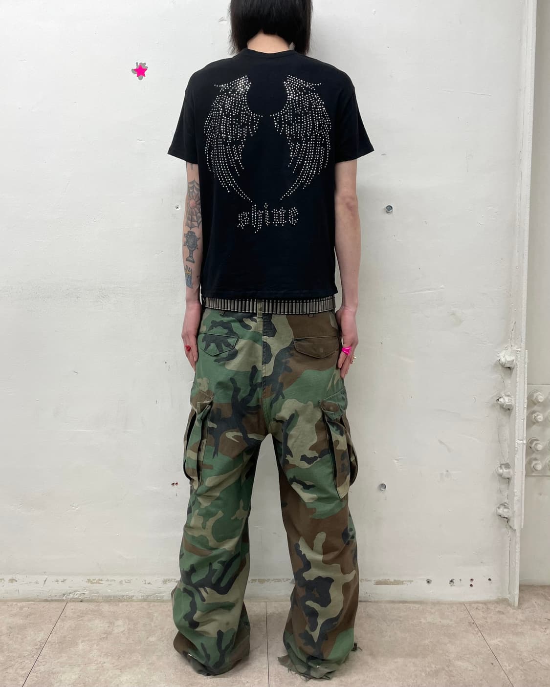 Back wing cubic T-shirt  상품이미지3