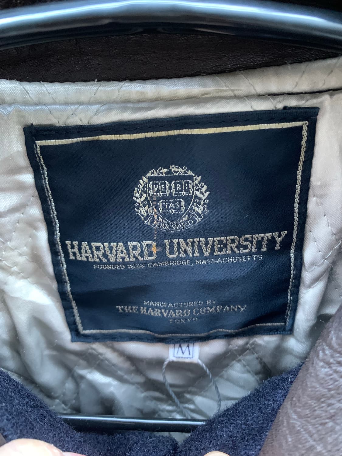 70s 하버드대학교 울레더 바시티자켓 상품이미지5